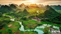 广西桂林山水风景摄影 高清壁纸 3440x1440
