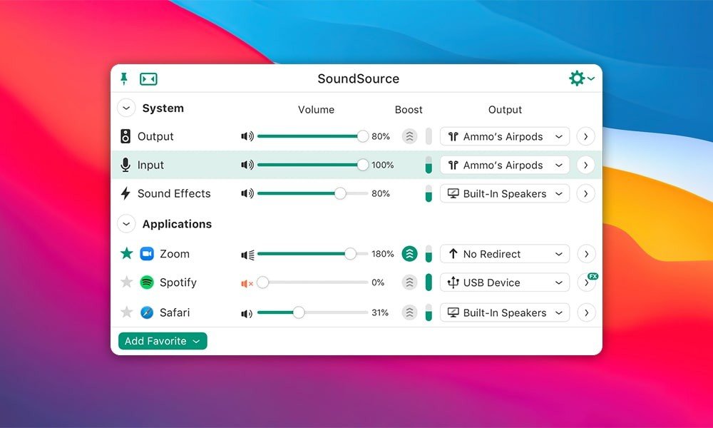 SoundSource 音频控制软件
